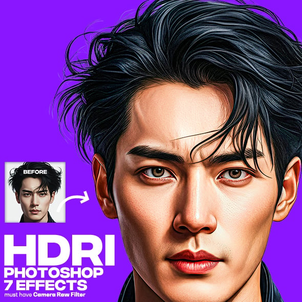 HDRI Effects - 7 Photoshop Actions