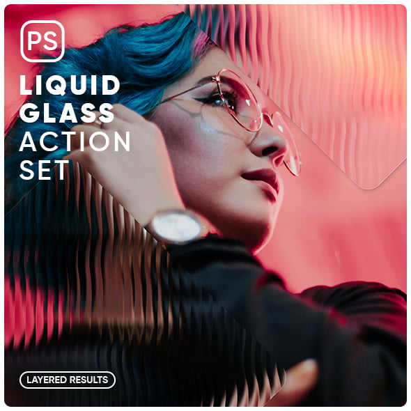 Liquid Glass Photo Effect Action