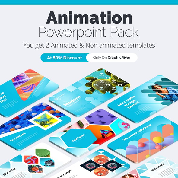 Pitch Deck Modern Animated Bundle