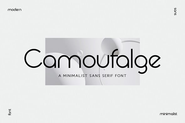 Camaufalge - Modern Minimalism Font