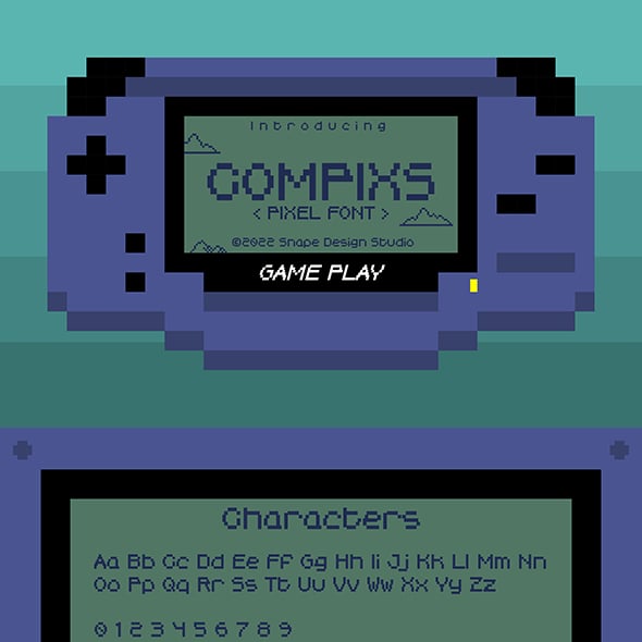Compixs - Pixel Font