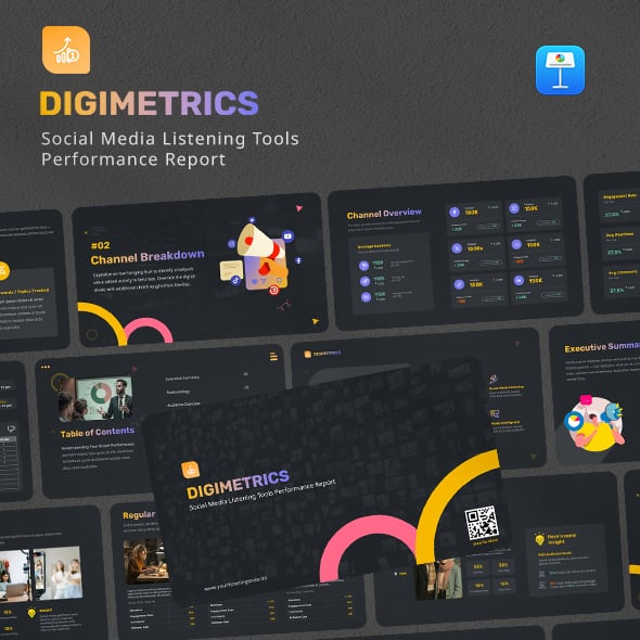 DigiMetrics – Social Media Listening Tools Performance Report Keynote