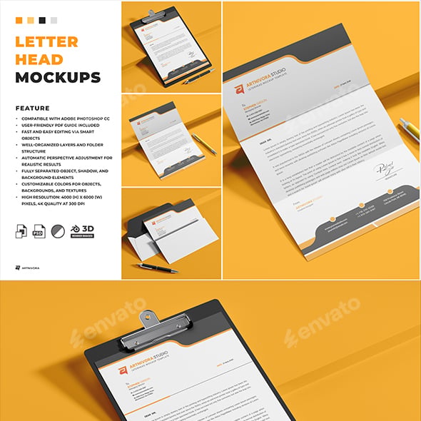 Letterhead Mockup Sets