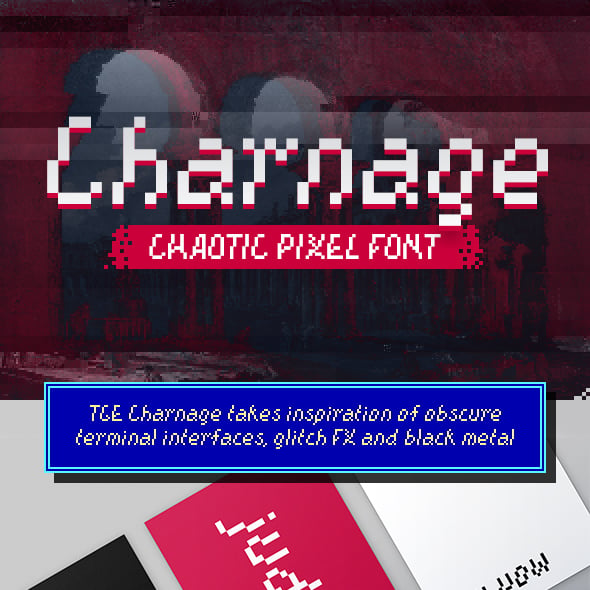 TGE Charnage Chaotic Pixel Font