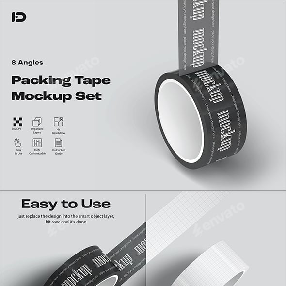 Packing Tape Mockup Set