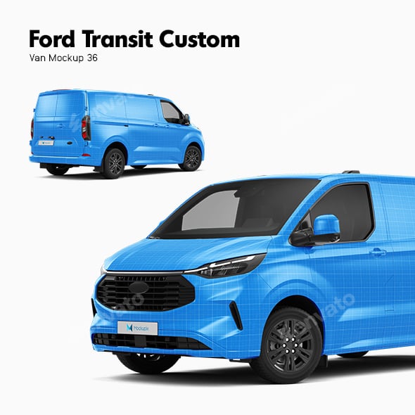Ford Transit Custom Van Mockup