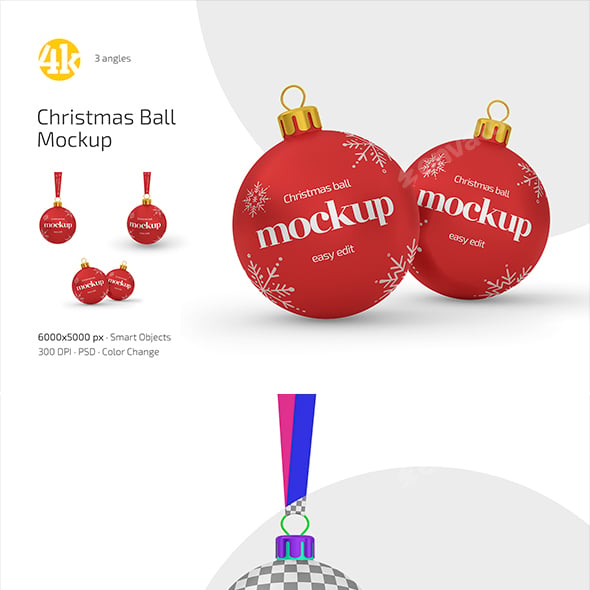 Christmas Ball Mockup Set