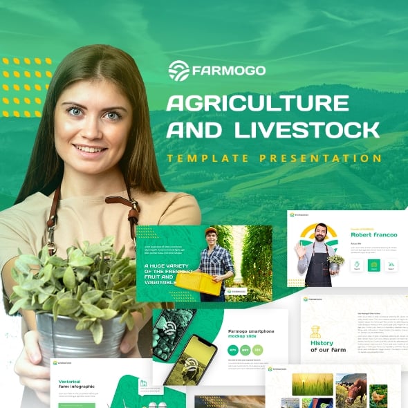 Farmogo Agriculture Powerpoint Presentation Template Fully Animated