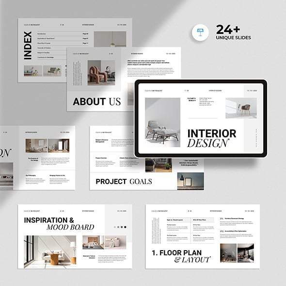 Interior Design Presentation Keynote Template
