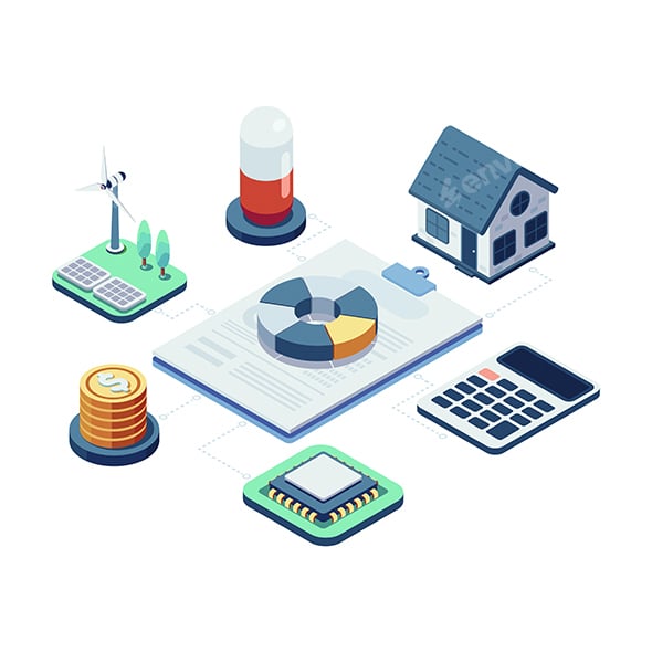 Isometric Investment Portfolio Diversification in Various Industry