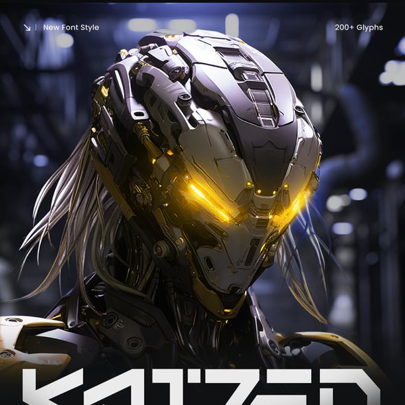 Kaizen – Sci-Fi Futuristic Logo Font