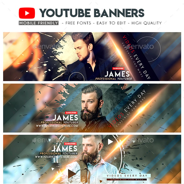 Creative YouTube Banners