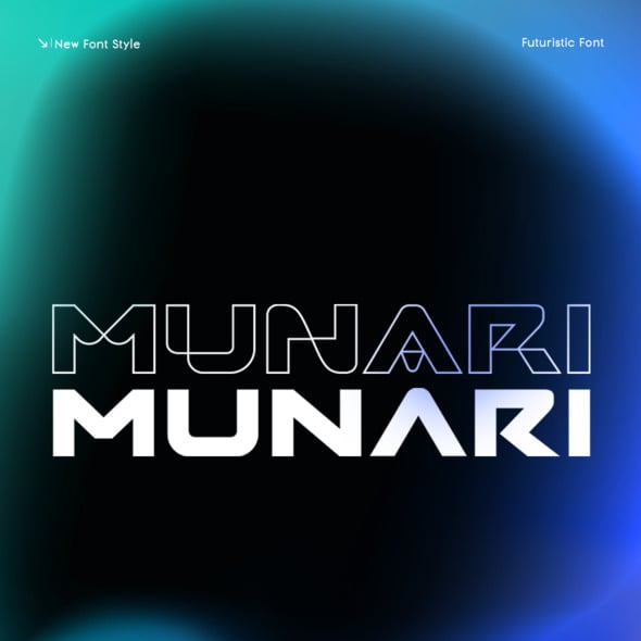 Munari - Futuristic Font