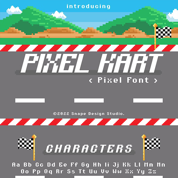 Pixel Kart - Pixel Font
