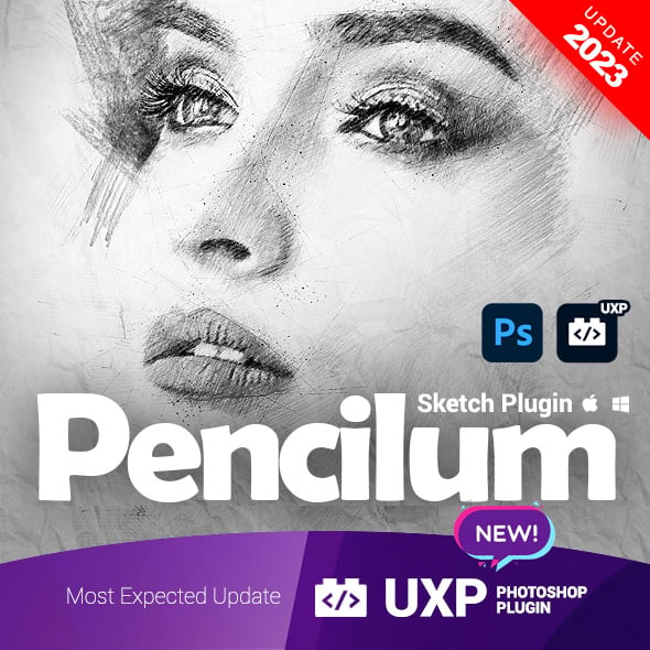 Pencil Sketch - Pencilum - UXP Photoshop Plugin