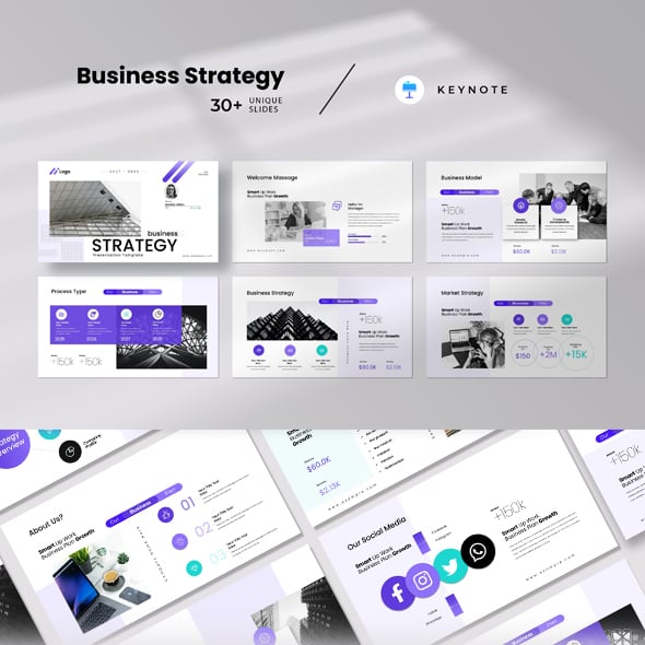 Business Strategy Keynote Presentation Template