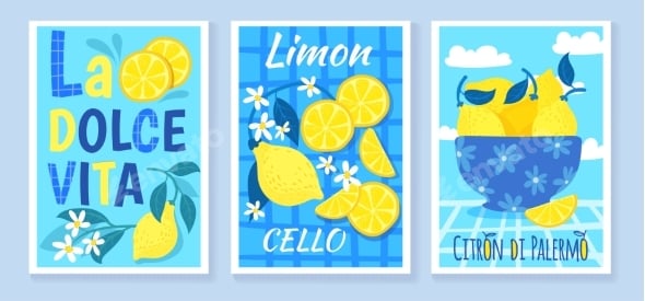 Lemon Italian Posters