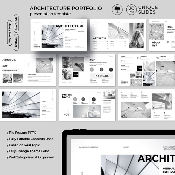 Architecture Portfolio Keynote Presentation Template