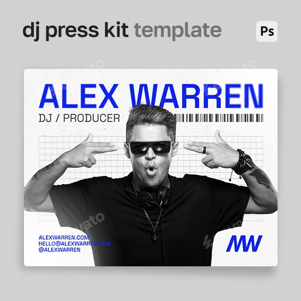 DJ Press Kit / EPK and Resume Template