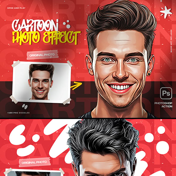 Cartoon Effect Photoshop Action