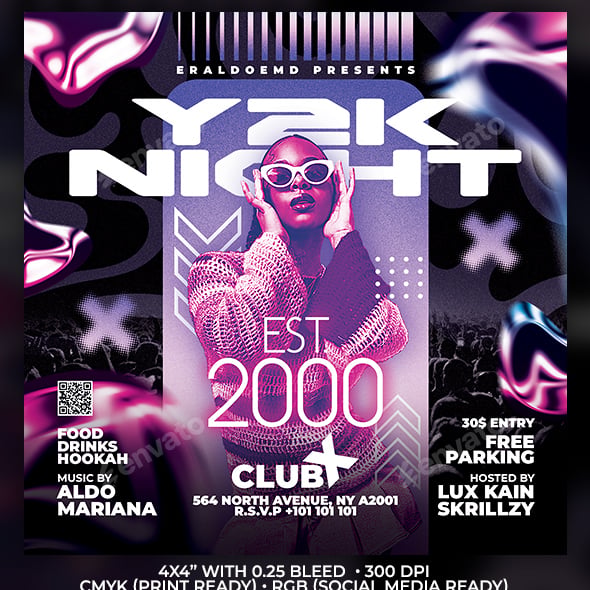 Y2K Party Flyer