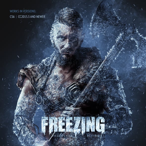 Freezing Photoshop Action