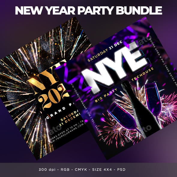 New Year Flyer Bundle
