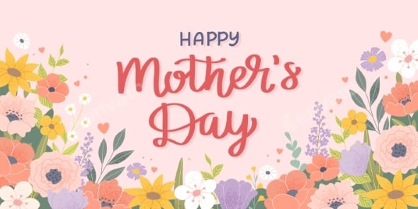 Happy Mother's Day Floral Greeting Card