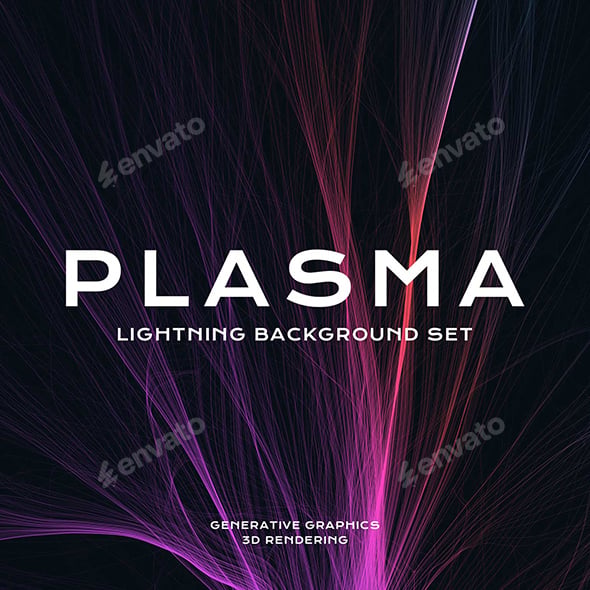 Plasma Lightning Background Set
