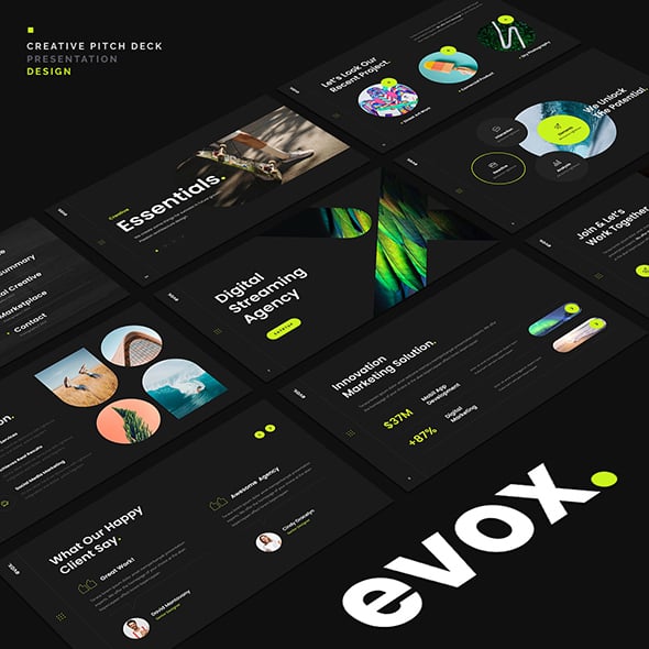 Evox Google Slides Template Design