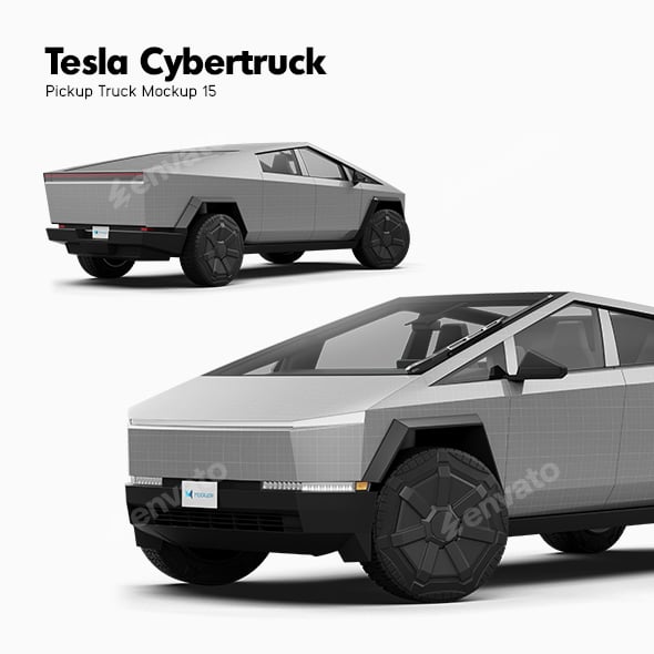 Tesla Cybertruck Mockup