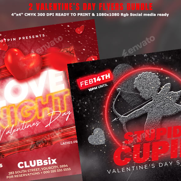 Valentines Day Flyer Bundle